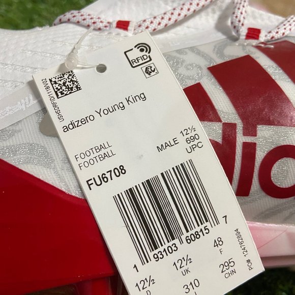 Adidas Adizero Reign Young King Football Cleats Red FU6708 Men\'s Size NEW main image 5